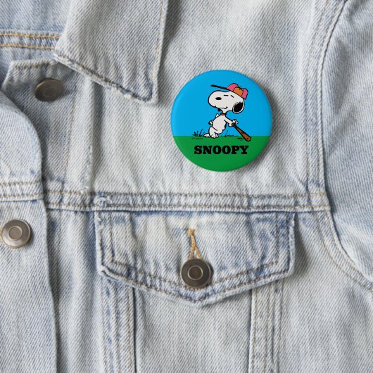 pinda's | Snoopy bij Bat Ronde Button 5,7 Cm (In situ)