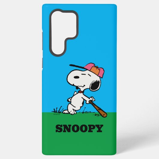 pinda's | Snoopy bij Bat Samsung Galaxy Hoesje (Achterkant)