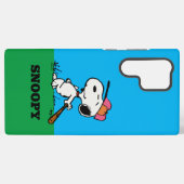 pinda's | Snoopy bij Bat Samsung Galaxy Hoesje (Achterkant horizontaal)