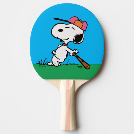 pinda's | Snoopy bij Bat Tafeltennisbatje (Voorkant)