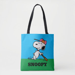 pinda's   Snoopy bij Bat Tote Bag