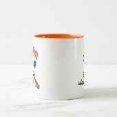 pinda's | Snoopy bij Bat Tweekleurige Koffiemok (Center)