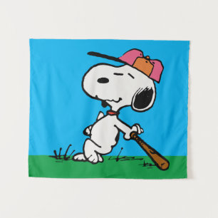pinda's   Snoopy bij Bat Wandkleed