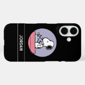 pinda's | Snoopy bij de schrijfmachine Case-Mate iPhone Case (Achterkant (horizontaal))