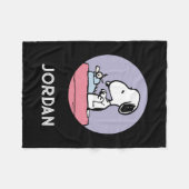 pinda's | Snoopy bij de schrijfmachine Fleece Deken (Voorkant (Horizontaal))