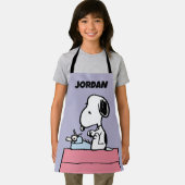 pinda's | Snoopy bij de schrijfmachine | Jouw name Schort (Insitu)