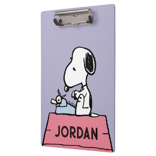 pinda's | Snoopy bij de schrijfmachine Klembord (Links)