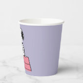 pinda's | Snoopy bij de schrijfmachine Papieren Bekers (Links)