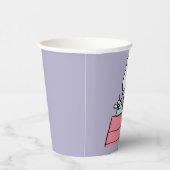 pinda's | Snoopy bij de schrijfmachine Papieren Bekers (Rechts)