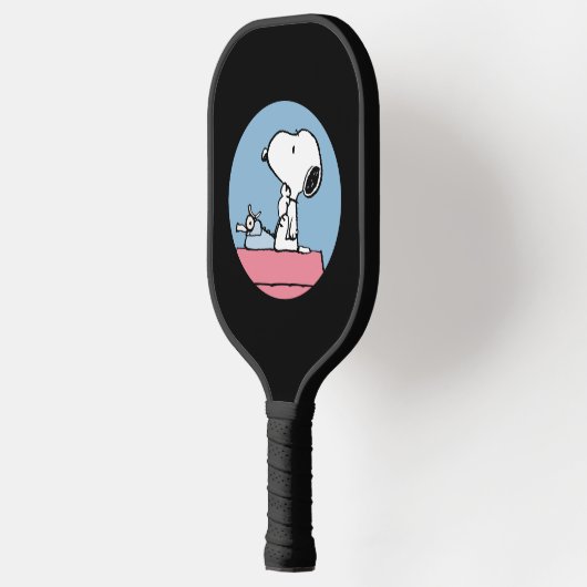 pinda's | Snoopy bij de schrijfmachine Pickleball Paddle (Links)