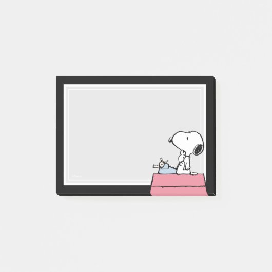 pinda's | Snoopy bij de schrijfmachine Post-it® Notes (Voorkant)