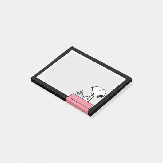 pinda's | Snoopy bij de schrijfmachine Post-it® Notes (Schuin)