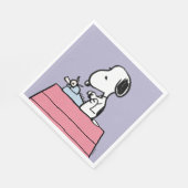 pinda's | Snoopy bij de schrijfmachine Servet (Hoek)