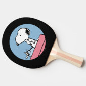pinda's | Snoopy bij de schrijfmachine Tafeltennisbatje (Zijkant)