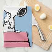pinda's | Snoopy bij de schrijfmachine Theedoek (Quarter Fold)