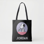 pinda's | Snoopy bij de schrijfmachine Tote Bag (Voorkant)