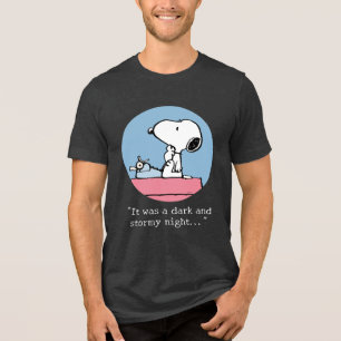 pinda's   Snoopy bij de schrijfmachine Tri-Blend Shirt