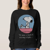 pinda's | Snoopy bij de schrijfmachine Trui (Voorkant)