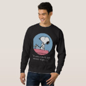 pinda's | Snoopy bij de schrijfmachine Trui (Voorkant volledig)