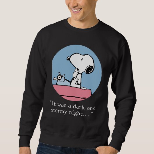 pinda's | Snoopy bij de schrijfmachine Trui (Voorkant)