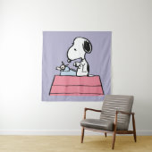 pinda's | Snoopy bij de schrijfmachine Wandkleed (In situ)