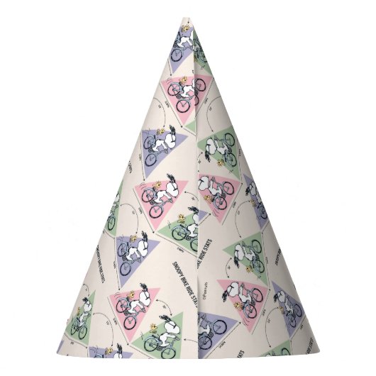 pinda's | Snoopy Bike Ride Stats Feesthoedjes (Achterkant)