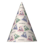 pinda's | Snoopy Bike Ride Stats Feesthoedjes (Voorkant)