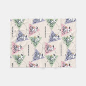 pinda's | Snoopy Bike Ride Stats Fleece Deken (Voorkant (Horizontaal))