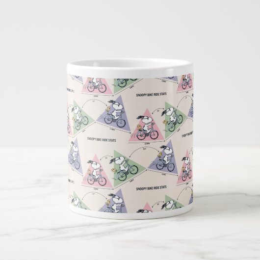 pinda's | Snoopy Bike Ride Stats Grote Koffiekop (Voorkant)