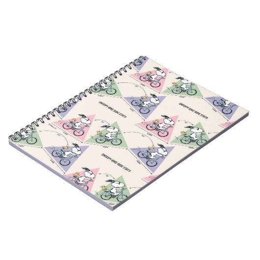 pinda's | Snoopy Bike Ride Stats Notitieboek (Linkerzijde)