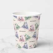 pinda's | Snoopy Bike Ride Stats Papieren Bekers (Achterkant)