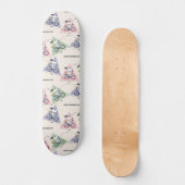 pinda's | Snoopy Bike Ride Stats Persoonlijk Skateboard (Voorkant)