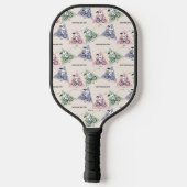 pinda's | Snoopy Bike Ride Stats Pickleball Paddle (Achterkant)