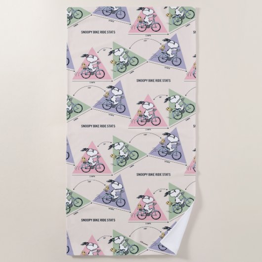 pinda's | Snoopy Bike Ride Stats Strandlaken (Voorkant)