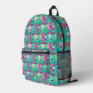 pinda's   Snoopy Blauwgroen Surf Patroon Bedrukte Rugzak
