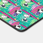 pinda's | Snoopy Blauwgroen Surf Patroon Bureaumat (Hoek)