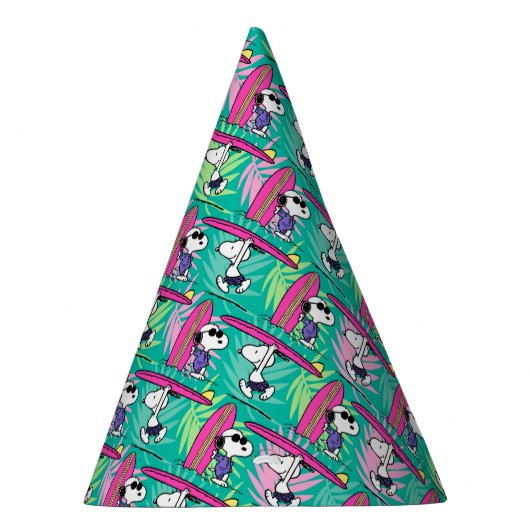 pinda's | Snoopy Blauwgroen Surf Patroon Feesthoedjes (Rechts)