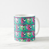 pinda's | Snoopy Blauwgroen Surf Patroon Koffiemok (Voorkant rechts)