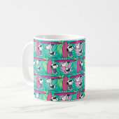 pinda's | Snoopy Blauwgroen Surf Patroon Koffiemok (Voorkant links)