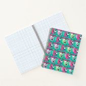pinda's | Snoopy Blauwgroen Surf Patroon Notitieboek (Binnen)