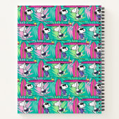pinda's | Snoopy Blauwgroen Surf Patroon Notitieboek (Achterkant)
