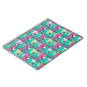 pinda's | Snoopy Blauwgroen Surf Patroon Notitieboek (Linkerzijde)