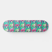 pinda's | Snoopy Blauwgroen Surf Patroon Persoonlijk Skateboard (Horizontaal)