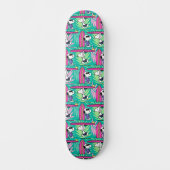 pinda's | Snoopy Blauwgroen Surf Patroon Persoonlijk Skateboard (Voorkant)