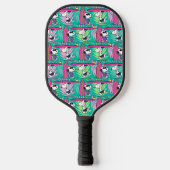 pinda's | Snoopy Blauwgroen Surf Patroon Pickleball Paddle (Voorkant)