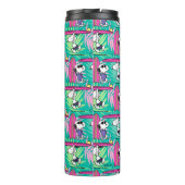 pinda's | Snoopy Blauwgroen Surf Patroon Thermosbeker (Achterkant)