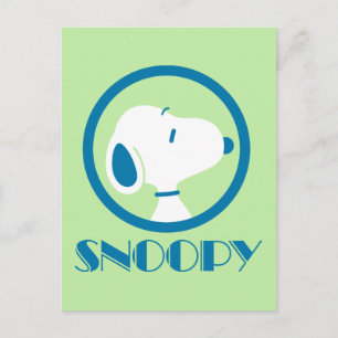 pinda's   Snoopy Blue Deco Dreams Briefkaart