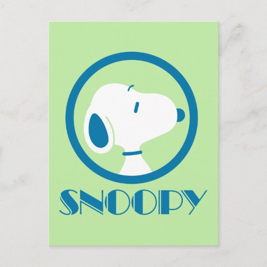 pinda's | Snoopy Blue Deco Dreams Briefkaart (Voorkant)