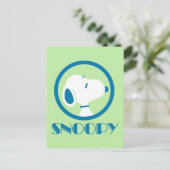 pinda's | Snoopy Blue Deco Dreams Briefkaart (Staand voorkant)