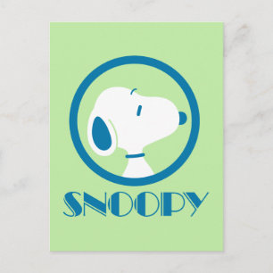 pinda's   Snoopy Blue Deco Dreams Briefkaart